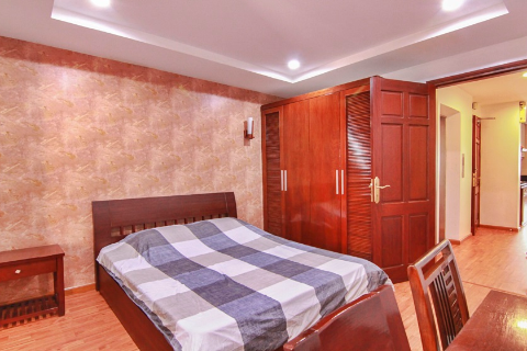 Lake view apartment with 1 bedroom for rent in Truc Bach, Hanoi