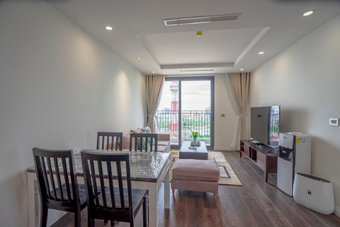 Lake view 02 bedroom apartment for rent in HDI Tower, Hai BaTrung, Hanoi