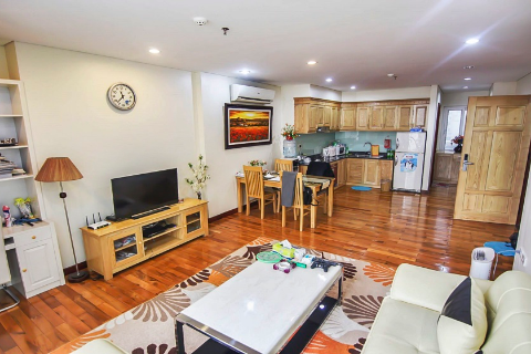 Cozy 2 bedroom apartment with bright windows for rent in Kim Ma, Ba Dinh