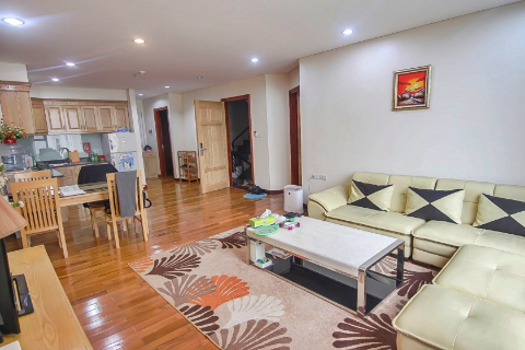 Cozy 2 bedroom apartment with bright windows for rent in Kim Ma, Ba Dinh