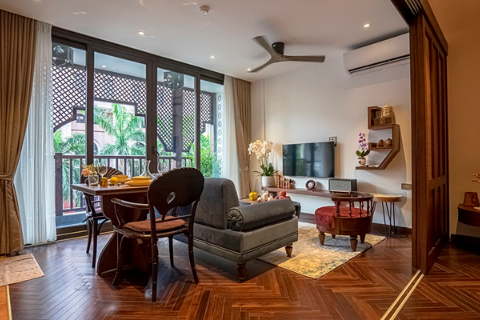 Brand-new 1 bedroom apartment for rent on Ton That Thiep street, Hanoi