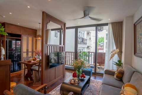 Brand new & elegant 2 bedroom apartment for rent in Hoan Kiem, Hanoi