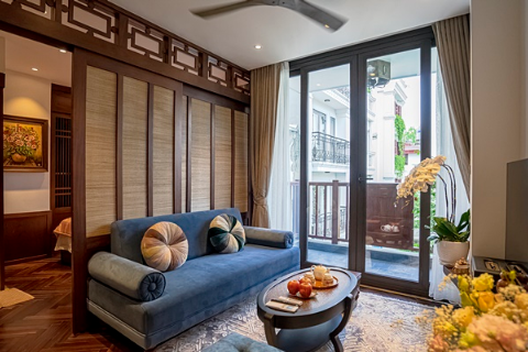 Japanese style 1 bedroom apartment for rent in Hoan Kiem district, Hanoi