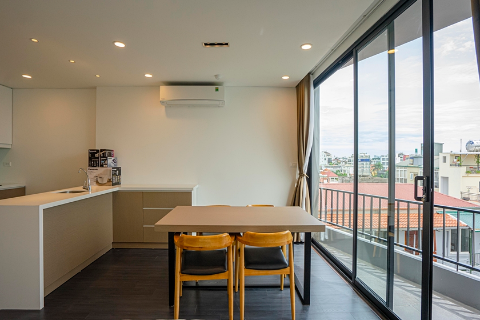Brand new and modern 2 bedroom apartment on the top floor for rent in Tay Ho