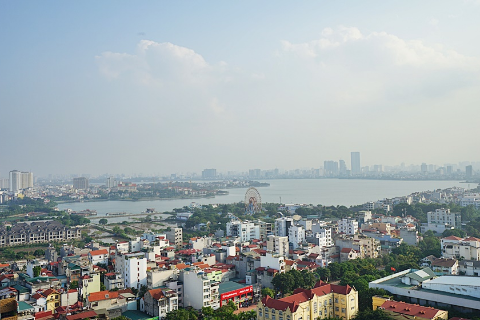 Luxurious 2 bedroom apartment with incredible view for rent in PentStudio building, Tay Ho, Hanoi