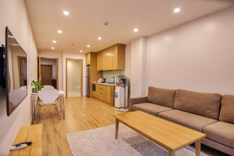 Bright 2 bedroom apartment rental in Ba Dinh, close to Lotte Tower