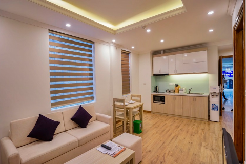 Good priced 1 bedroom apartment comes with full service in Ba Dinh