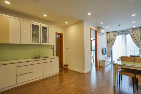 Lake view  apartment with 01 bedroom for rent on Pham Huy Thong, Ba Dinh, Hanoi