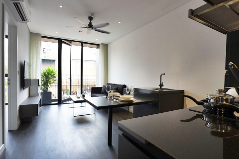 Pretty 1 bedroom apartment 501 HH32 with balcony for rent in Tay Ho
