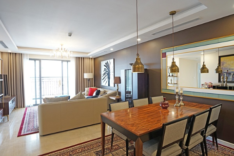 Spectacular serviced 3 bedroom apartment for rent in D’. Le Roi Soleil, Tay Ho, Hanoi