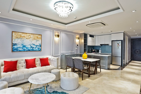 Bright 2 bedroom apartment for rent at 59 Xuan Dieu, D’.Le Roi Soleil building