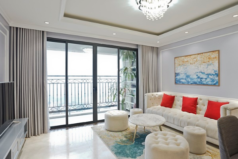 Bright 2 bedroom apartment for rent at 59 Xuan Dieu, D’.Le Roi Soleil building