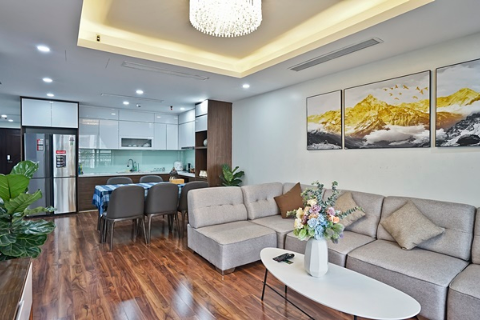 Lake view 3 bedroom apartment for rent in D' Le Roi Soleil ( Westlake), Hanoi