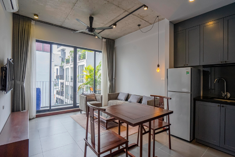 Bright 1 bedroom apartment with good quailty furniture for rent in Tay Ho