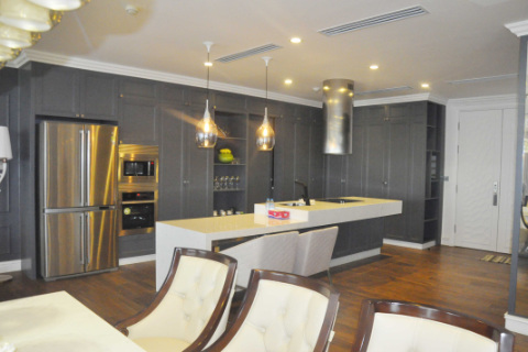 Modern apartment with 4 bedrooms for lease, Ciputra Tay Ho District.