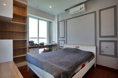 Beautiful and spacious 3 bedroom apartment with modern design for rent in Ciputra Hanoi