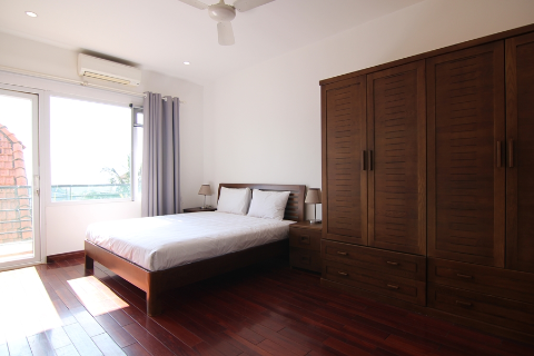 Stunning lake view 3 bedroom apartment with a huge balcony for rent in Quang Khanh, Tay Ho, Hanoi