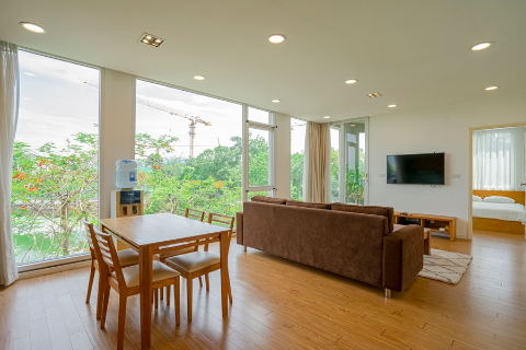 Lake view and bright 2 bedroom apartment for rent in Tay Ho