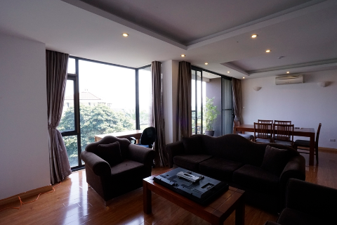 Duplex 2 bedroom apartment with nice balconies for rent on Quang Khanh street, Tay Ho
