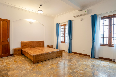 Nice 4 bedroom house for rent in To Ngoc Van, Tay Ho with a spacious courtyard, car access