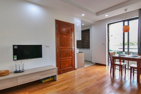 Homely 1 bedroom apartment with balcony for rent in Doi Can, Ba Dinh