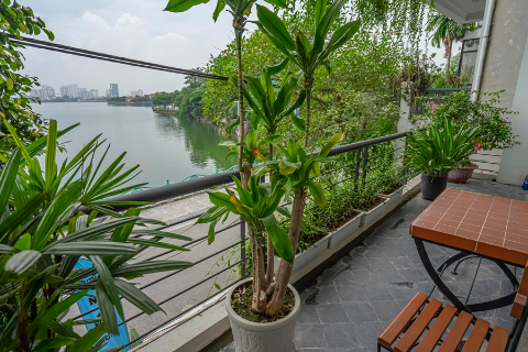 Lake view 3 bedroom apartment for rent on Quang Khanh street, Tay Ho