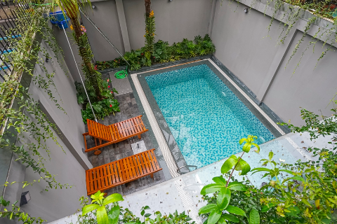 Spacious and cozy 2 bedroom apartment with swimming pool for rent in Dang Thai Mai, Tay Ho