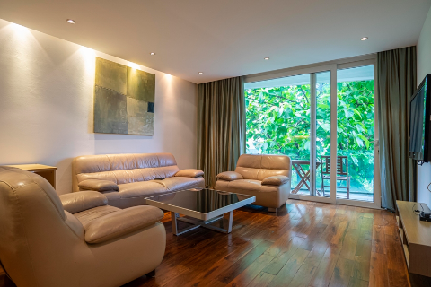 Spacious 2 bedroom apartment with a nice balcony for rent in Tay Ho