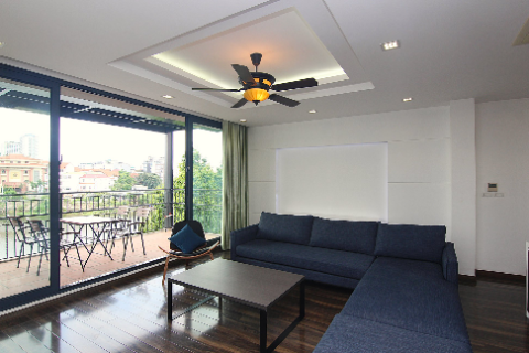 Lake view 04 bedroom apartment with balcony in Tay Ho dist., Hanoi