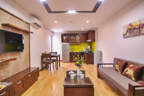 Beautiful apartment with one bedroom for rent in Ba Dinh, near Lotte Tower