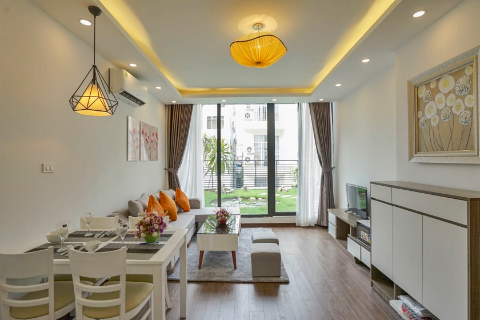 Beautiful garden apartment  for rent near Lotte tower, Ba Dinh, Hanoi