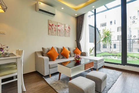 Beautiful garden apartment  for rent near Lotte tower, Ba Dinh, Hanoi