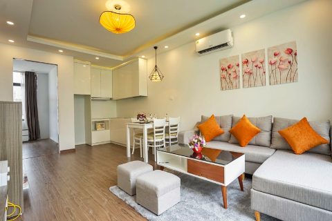 Beautiful garden apartment  for rent near Lotte tower, Ba Dinh, Hanoi