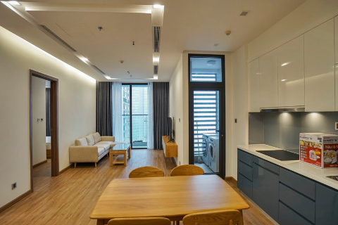 Cozy 2 bedroom apartment for rent in Vinhomes Metropolis, Hanoi.