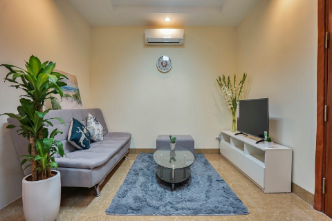 Nice decor 2 bedroom apartment with big & bright windows for rent near Lotte