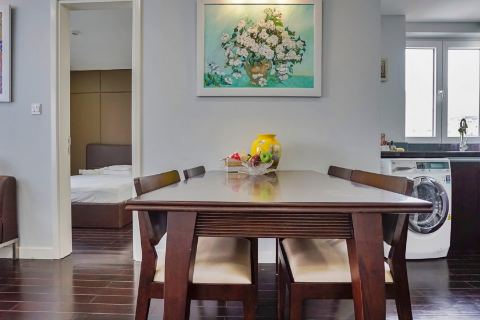 Bright 1 bedroom apartment for rent in Ba Dinh, Hanoi