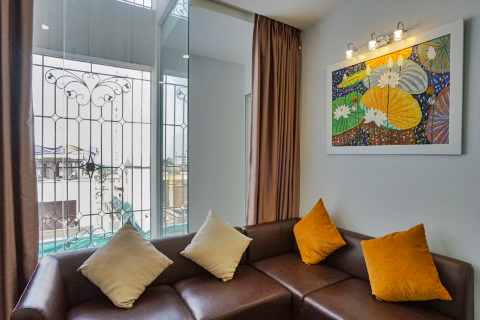 Bright 1 bedroom apartment for rent in Ba Dinh, Hanoi