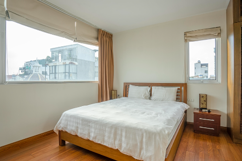 Lake view 2 bedroom apartment with a large balcony for ren on Quang An street, Tay Ho