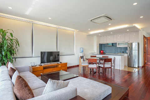 Beautiful apartment on the high floor with a spacious terrace and balcony for rent in Tay Ho