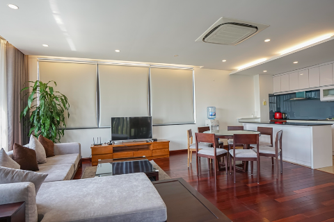 Beautiful apartment on the high floor with a spacious terrace and balcony for rent in Tay Ho