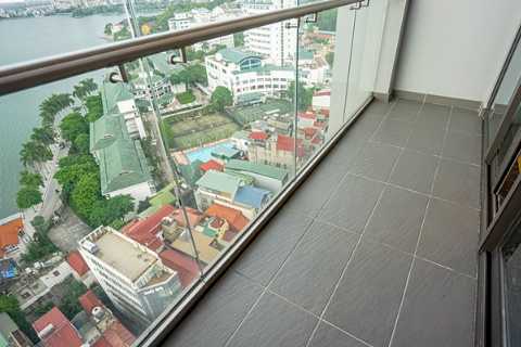 Lake view and spacious 4 bedroom apartment for rent in Sun Grand City Thuy Khue, Tay Ho