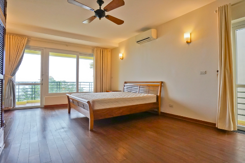 Lake view 3 bedroom apartment with spacious balconies for rent in Tay Ho