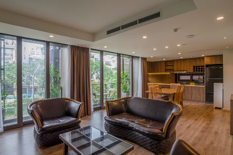 Lake view and modern two bedroom apartment for rent in Tay Ho, Hanoi