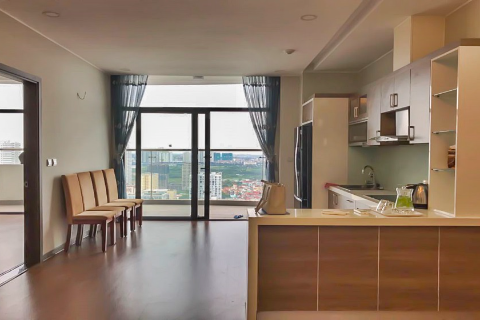 Lake view apartment with 2 bedroom for rent in Trang An Complex, Cau Giay