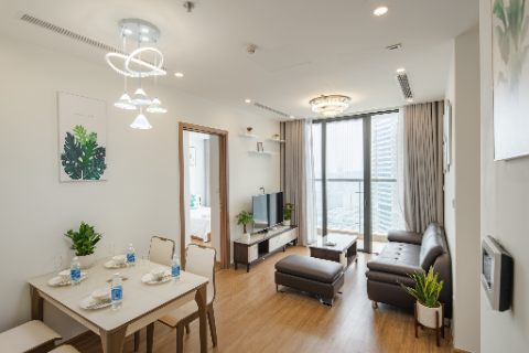 High floor 2 bedroom apartment for rent in Vinhomes Skylake, Pham Hung, Cau Giay