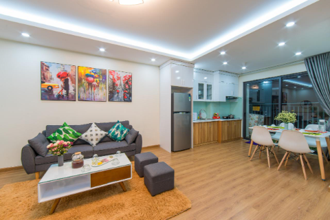 Modern apartment with 2 bedroom for rent at The Central Field, Trung Kinh
