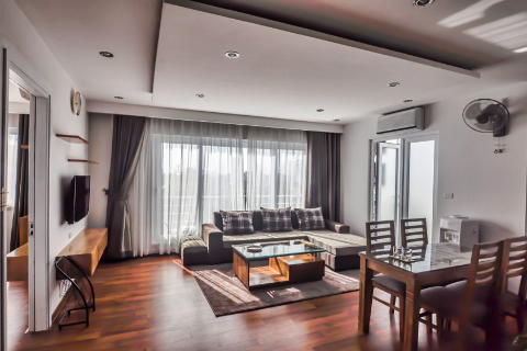Elegant 1 bedroom apartment with lake view for rent in Dong Da, Hanoi