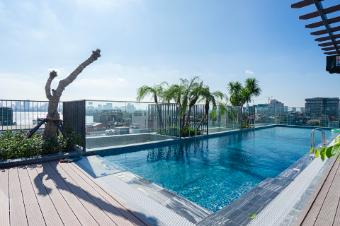 Brand new 2 bedroom apartment with swimming pool for rent on Tu Hoa street, Tay Ho