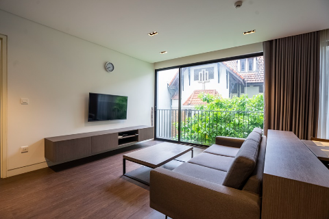 Modern and bright 2 bedroom apartment for rent on To Ngoc Van street, close to the lake