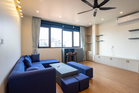 Brand new 3 bedroom apartment on the high floor for rent on Xuan Dieu street, Tay Ho